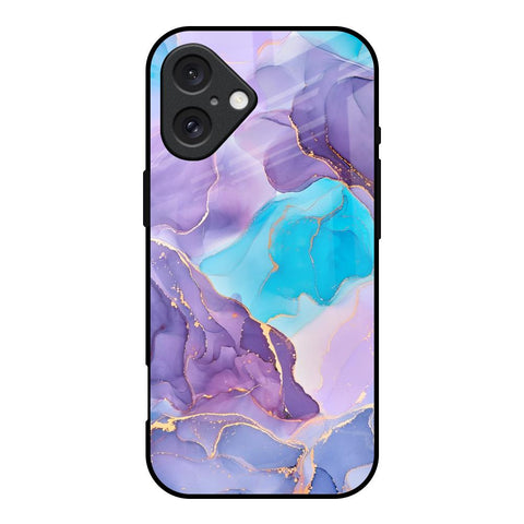 Alcohol ink Marble Glossy Case for iPhone 16