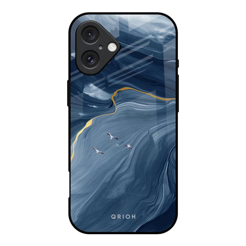 Deep Ocean Marble Glossy Case for iPhone 16