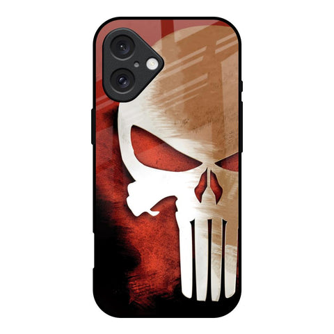 Red Skull Glossy Case for iPhone 16