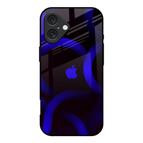Blue Ring Light Glossy Case for iPhone 16
