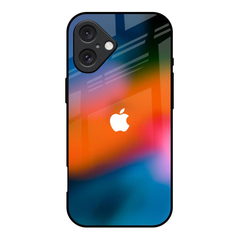 Fiery Orange Glossy Case for iPhone 16