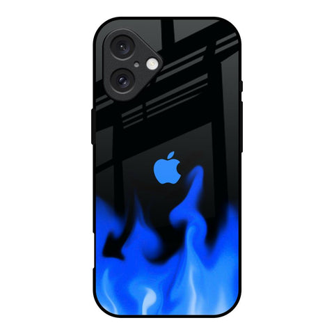Blue Flames Glossy Case for iPhone 16