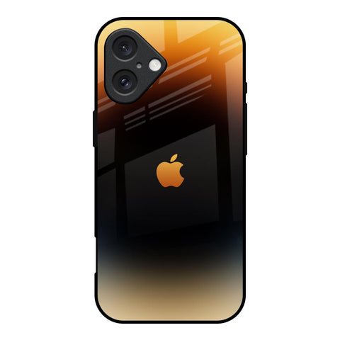 Grainy Yellow Glossy Case for iPhone 16