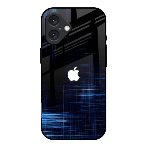 Blue Scratch Glossy Case for iPhone 16