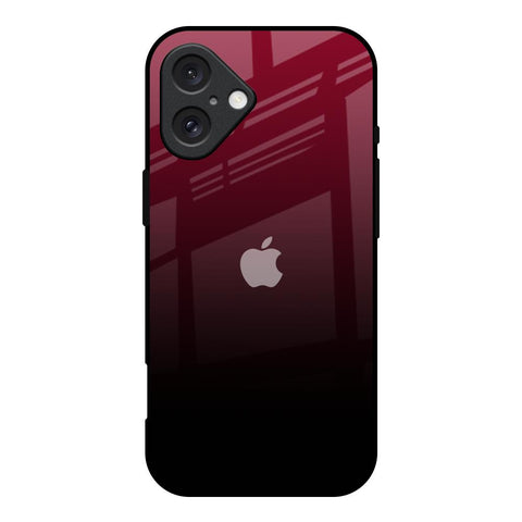 Wine Red Glossy Case For iPhone 16