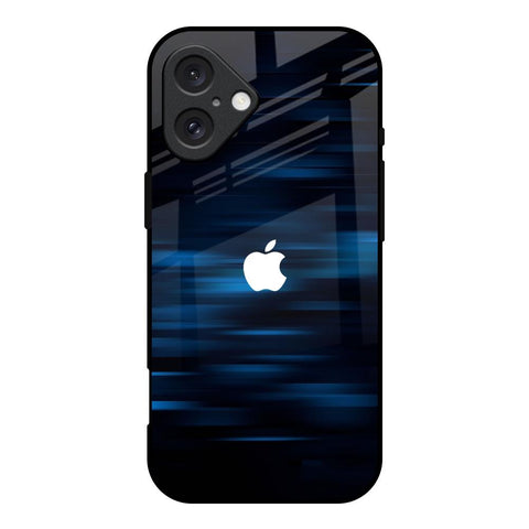 Blue Rough Abstract Glossy Case for iPhone 16