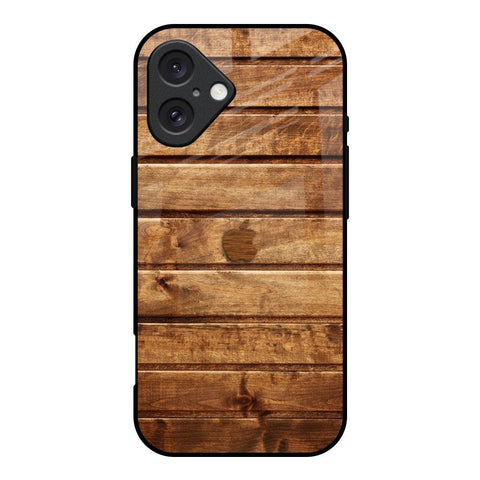 Wooden Planks Glossy Case for iPhone 16