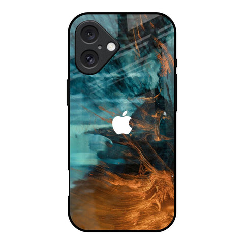 Golden Splash Glossy Case for iPhone 16