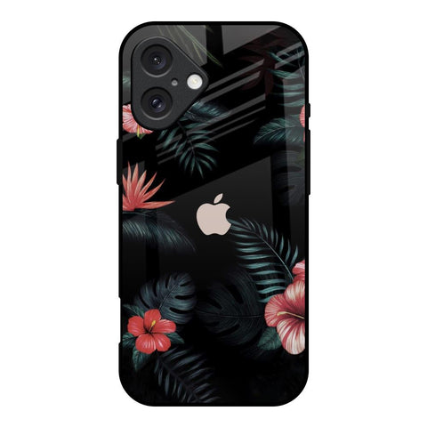Tropical Art Flower Glossy Case for iPhone 16