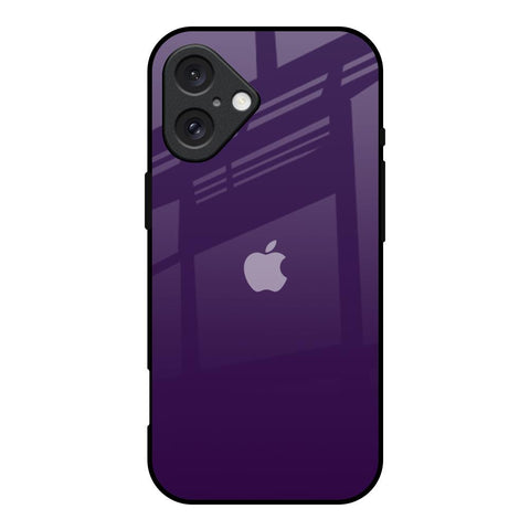 Dark Purple Glossy Case for iPhone 16