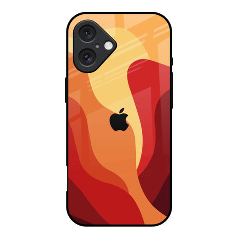 Magma Color Pattern Glossy Case for iPhone 16