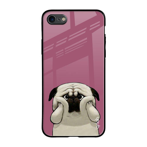 Funny Pug Face Glossy Case For iPhone 7