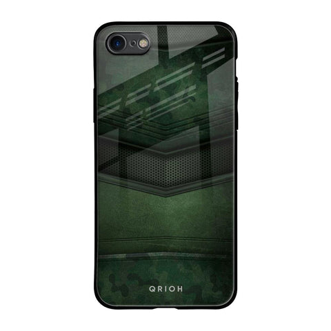 Green Leather Glossy Case for iPhone 7