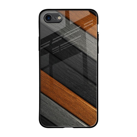 Tri Color Wood Glossy Case for iPhone 7