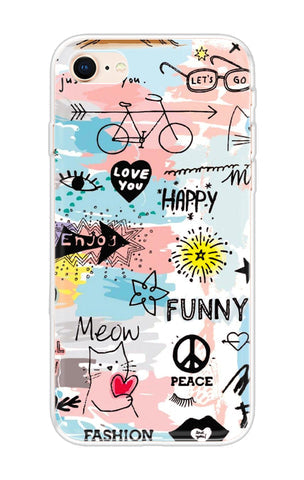 Happy Doodle Soft Cover for iPhone 7