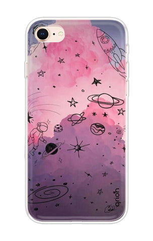 Space Doodles Art Soft Cover For iPhone 7