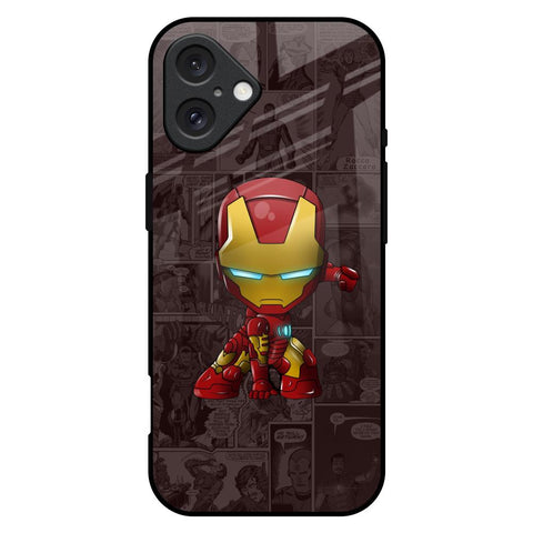 Angry Baby Super Hero Glossy Case for iPhone 16 Plus