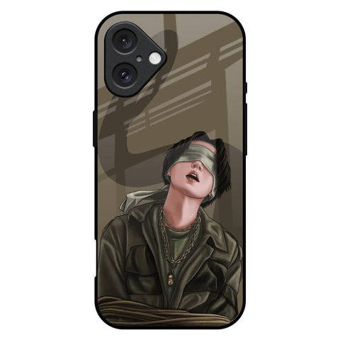 Blind Fold Glossy Case for iPhone 16 Plus