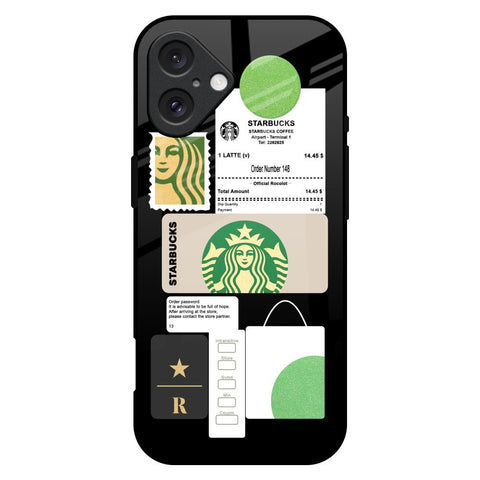 Coffee Latte Glossy Case for iPhone 16 Plus