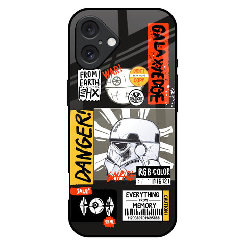Galaxy Edge Glossy Case for iPhone 16 Plus