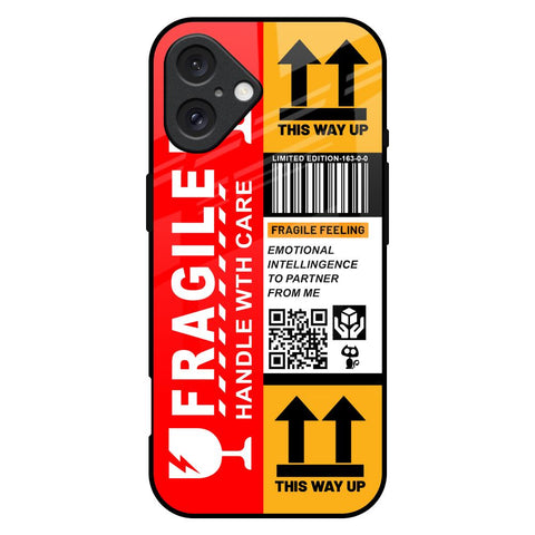 Handle With Care Glossy Case for iPhone 16 Plus