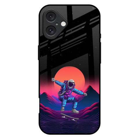 Retro Astronaut Glossy Case for iPhone 16 Plus