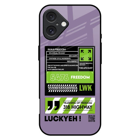 Run & Freedom Glossy Case for iPhone 16 Plus