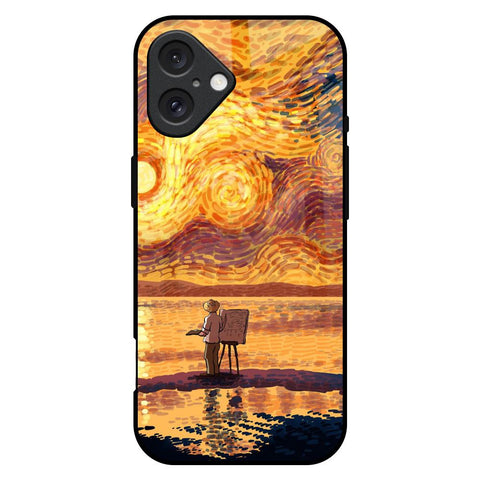 Sunset Vincent Glossy Case for iPhone 16 Plus