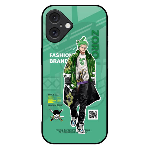 Zoro Bape Glossy Case for iPhone 16 Plus