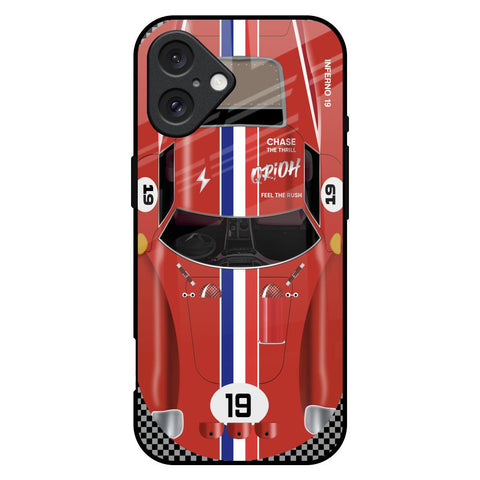 Racing Vintage Glossy Case for iPhone 16 Plus