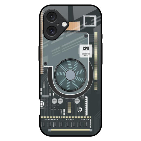 Motherboard Circuit Glossy Case for iPhone 16 Plus