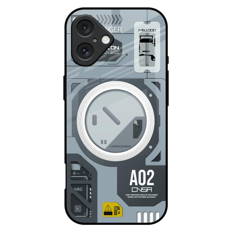 Modern Technology Glossy Case for iPhone 16 Plus