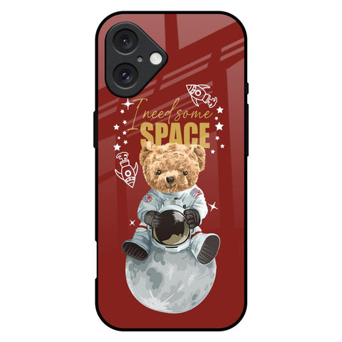 Astronaut Bear Glossy Case for iPhone 16 Plus