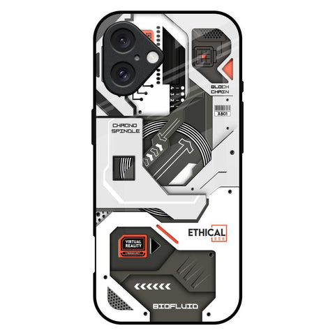 Explore Circuit Glossy Case for iPhone 16 Plus