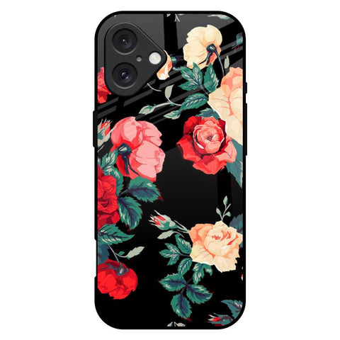 Floral Bunch Glossy Case For iPhone 16 Plus