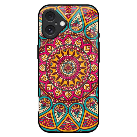 Elegant Mandala Glossy Case for iPhone 16 Plus