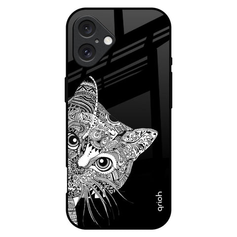 Kitten Mandala Glossy Case for iPhone 16 Plus