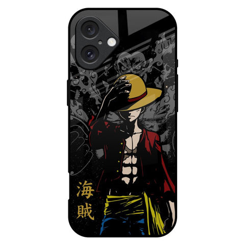 Dark Luffy Glossy Case for iPhone 16 Plus