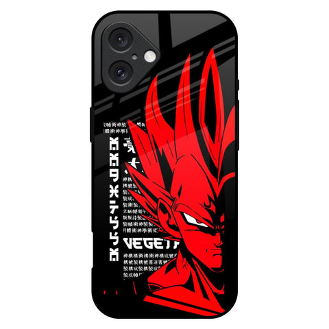 Red Vegeta Glossy Case for iPhone 16 Plus