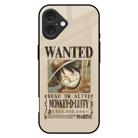 Luffy Wanted Glossy Case for iPhone 16 Plus
