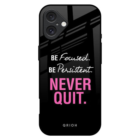 Be Focused Glossy Case for iPhone 16 Plus