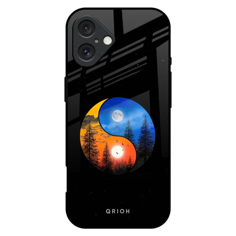 Yin Yang Balance Glossy Case for iPhone 16 Plus