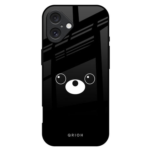 Cute Bear Glossy Case for iPhone 16 Plus