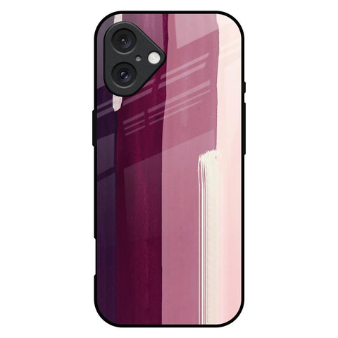 Brush Stroke Art Glossy Case for iPhone 16 Plus