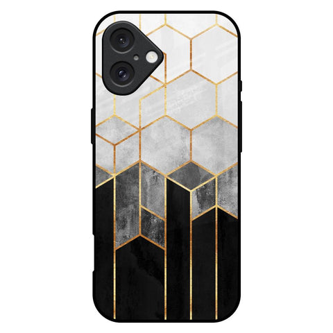 Tricolor Pattern Glossy Case for iPhone 16 Plus