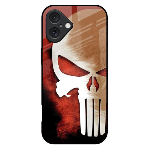 Red Skull Glossy Case for iPhone 16 Plus
