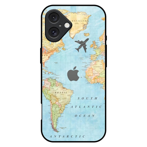 Fly Around The World Glossy Case for iPhone 16 Plus