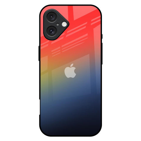 Rainbow Gradient Glossy Case for iPhone 16 Plus