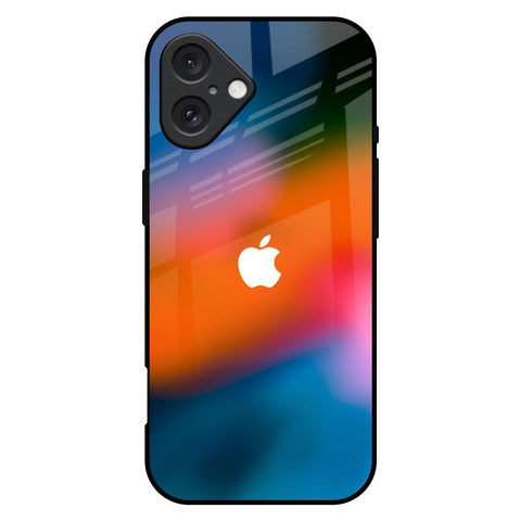 Fiery Orange Glossy Case for iPhone 16 Plus
