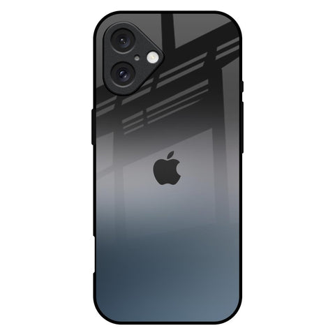 Dramatic Grey Glossy Case for iPhone 16 Plus